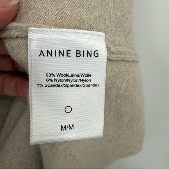 Anine Bing Jasni Midi Cardigan in Oat Size M - Picture 7 of 16